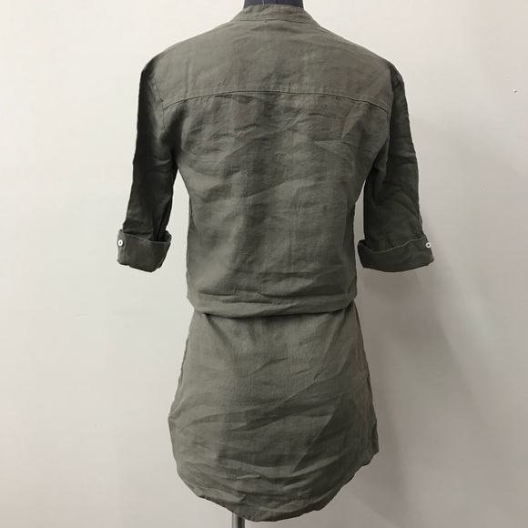 James Perse Summer Linen Shirt Dress Size 2-3 - Picture 2 of 2
